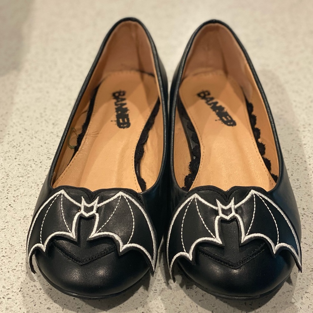 Halloween Bat Flats Shoes